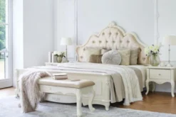 Arrediorg Panca fondo letto classica bianco BELLA 933