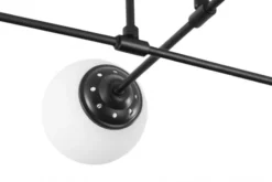 Arrediorg Plafoniera a sfera nera da soffitto FINO W4