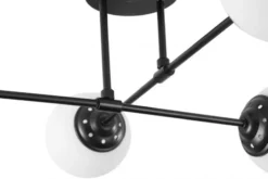 Arrediorg Plafoniera a sfera nera da soffitto FINO W4