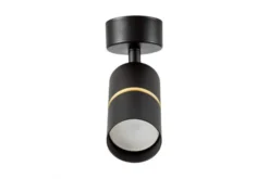 Arrediorg PLAFONIERA A TUBO MODERNA E ORO ASTI W1