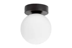 Arrediorg Plafoniera da soffitto nera a sfera MARSIADA W1
