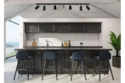 Arrediorg PLAFONIERA MODERNA NERA NEO W6