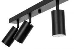 Arrediorg PLAFONIERA MODERNA NERA NEO W6