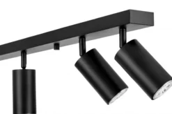 Arrediorg PLAFONIERA MODERNA NERA NEO W6