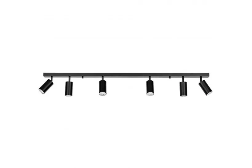 Arrediorg PLAFONIERA MODERNA NERA NEO W6