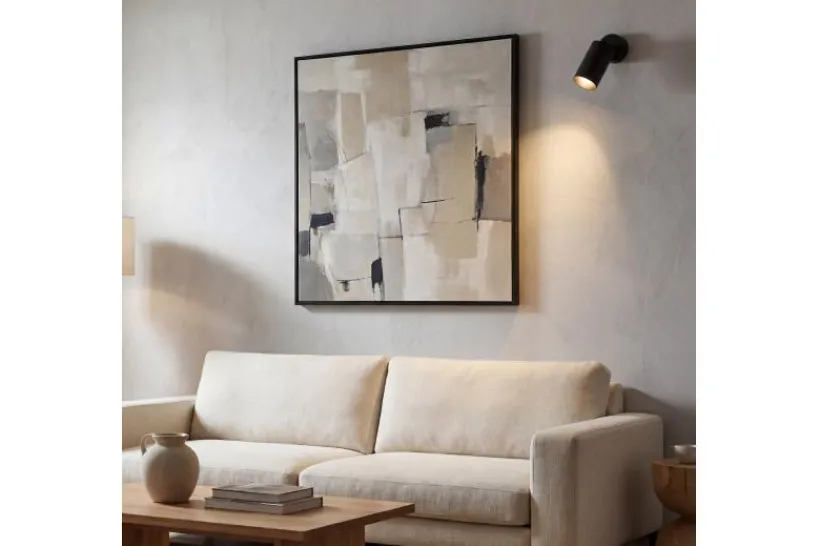 Arrediorg PLAFONIERA MODERNA NERA NEO W1