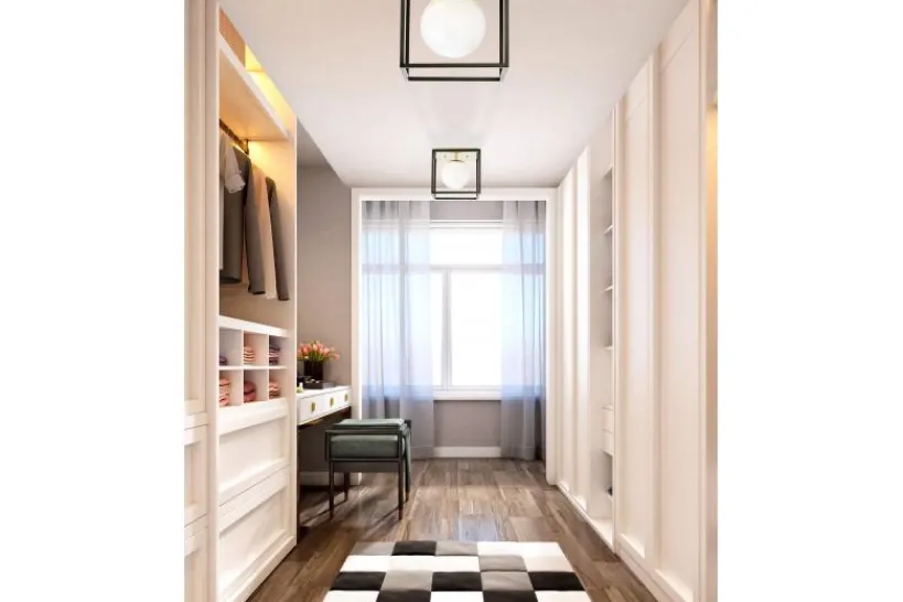 Arrediorg Plafoniera quadrata di design in metallo nero con sfera in vetro bianco MALDINI W1
