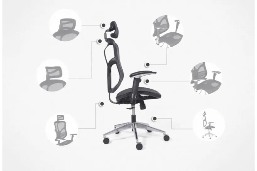 Arrediorg Poltrona ergonomica da ufficio Ergo 500