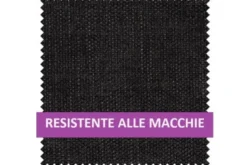 Arrediorg Poltroncina moderna imbottita nera BARI