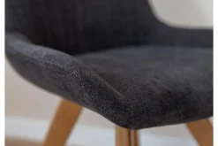 Arrediorg Poltroncina moderna imbottita nera BARI