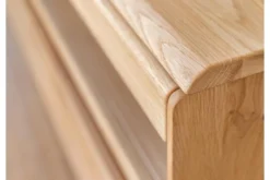 Arrediorg Porta TV con ripiano legno massello di naturale LED integrato