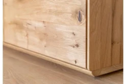 Arrediorg Porta TV con ripiano legno massello di naturale LED integrato