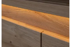 Arrediorg Porta TV con ripiano legno massello di naturale LED integrato