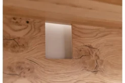 Arrediorg Porta TV con ripiano legno massello di naturale LED integrato