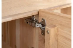 Arrediorg Porta TV con ripiano legno massello di naturale LED integrato