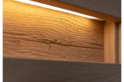 Arrediorg Porta TV con ripiano legno massello di naturale LED integrato