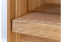 Arrediorg Porta TV con ripiano legno massello di naturale LED integrato