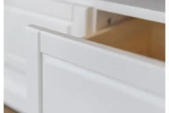 Arrediorg Porta tv shabby pino massello bianco e tabacco