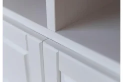 Arrediorg Porta tv shabby pino massello bianco e tabacco