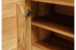 Arrediorg Scarpiera chiusa in legno naturale di massello oliato