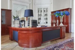 Arrediorg Scrivania angolare classica 280 cm PRESTIGE B810