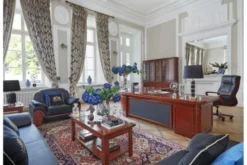 Arrediorg Scrivania angolare classica 280 cm PRESTIGE B810