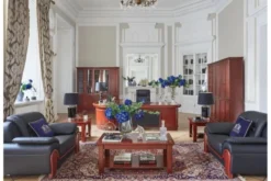 Arrediorg Scrivania angolare classica 280 cm PRESTIGE B810