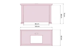 Arrediorg Scrivania classica per ufficio PRESTIGE B420 1,2 Metri