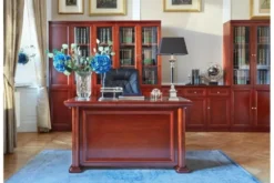 Arrediorg Scrivania da studio classica in legno PRESTIGE B620 1,3 Metri