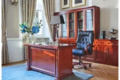 Arrediorg Scrivania da studio classica in legno PRESTIGE B620 1,3 Metri