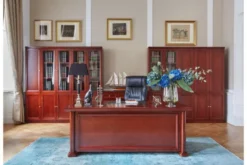 Arrediorg Scrivania presidenziale in stile classico per ufficio PRESTIGE B620 1,9 Metri