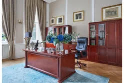 Arrediorg Scrivania presidenziale in stile classico per ufficio PRESTIGE B620 1,9 Metri