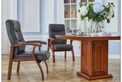 Arrediorg Sedia da conferenza Comforte in pelle