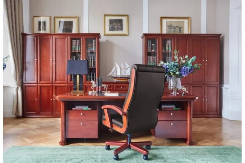 Arrediorg Sedia dirigenziale in vera pelle Consul