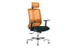 Arrediorg Sedia ergonomica certificata UNI EN 1335 VERTIGO con schienale