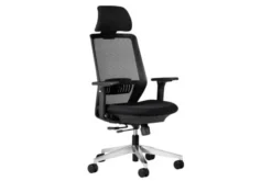 Arrediorg Sedia ergonomica ufficio nera SPECTRUM