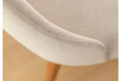 Arrediorg Sedia imbottita beige gambe faggio BRESSO