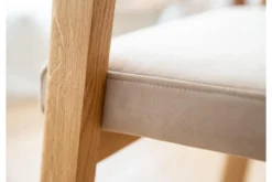 Arrediorg Sedia poltroncina rovere massello e velluto FORIO
