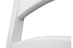 Arrediorg Sedia schienale doghe faggio massello bianco e rovere shabby chic