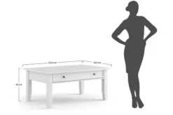 Arrediorg Soggiorno completo shabby chic pino massello bianco top rovere
