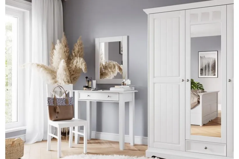 Arrediorg Specchiera shabby chic pino massello