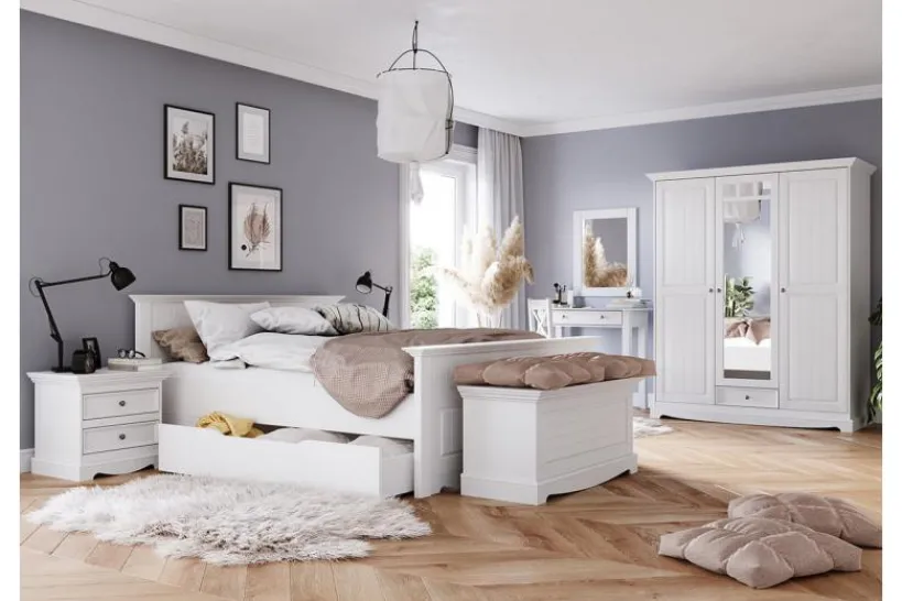 Arrediorg Specchiera shabby chic pino massello