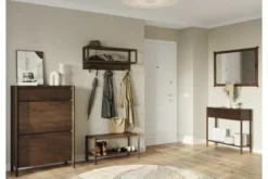 Arrediorg Specchio rettangolare moderno legno massello di rovere