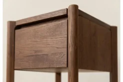 Arrediorg Tavolinetto moderno con cassetto rovere massello