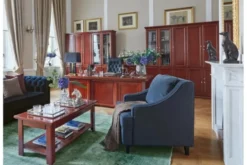 Arrediorg Tavolino basso da caffè in stile classico per ufficio PRESTIGE L520
