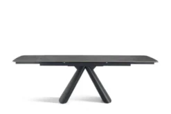 Arrediorg Tavolo allungabile 10 posti 160/240 cm effetto marmo grigio OBSIDIAN