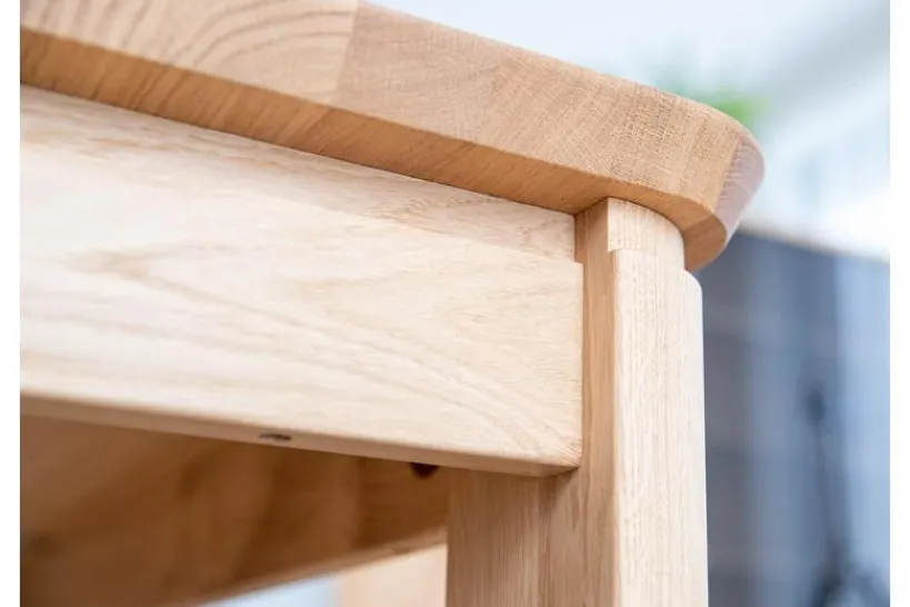 Arrediorg Tavolo da pranzo 8 posti legno massello naturale 100x200