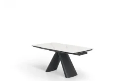 Arrediorg Tavolo moderno allungabile 160/240 cm stile marmo bianco OBSIDIAN