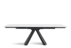 Arrediorg Tavolo moderno allungabile 160/240 cm stile marmo bianco OBSIDIAN