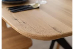 Arrediorg Tavolo ovale in massello e metallo 180x90 SISTINA